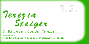 terezia steiger business card